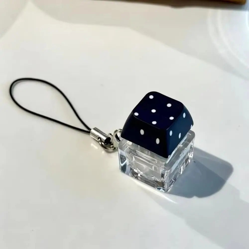 Fidget Button Clicker Pendant – Cute Star & Polka Dot Print Fidget Clicker Toy PLUSH