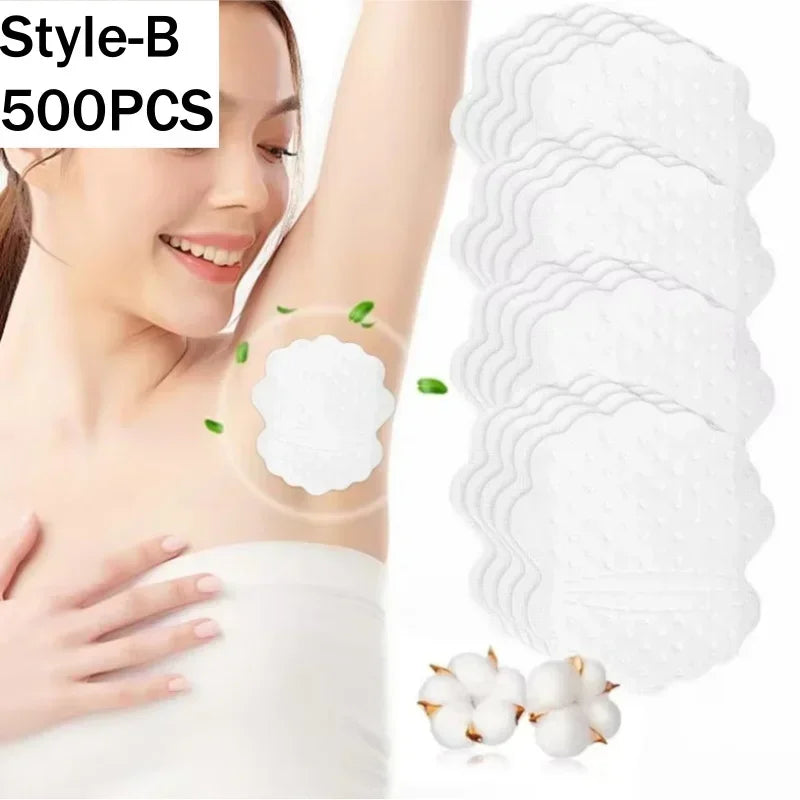 Underarm Sweat Pads – Cotton Armpit Shields for Women & Men Underarm Sweat Pads PLUSH Style-B-500PCS