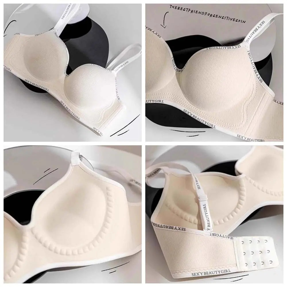 Women's Wireless Deep V Seamless Push-Up Bra – Yoga & Daily Seamless Wireless Bra PLUSH