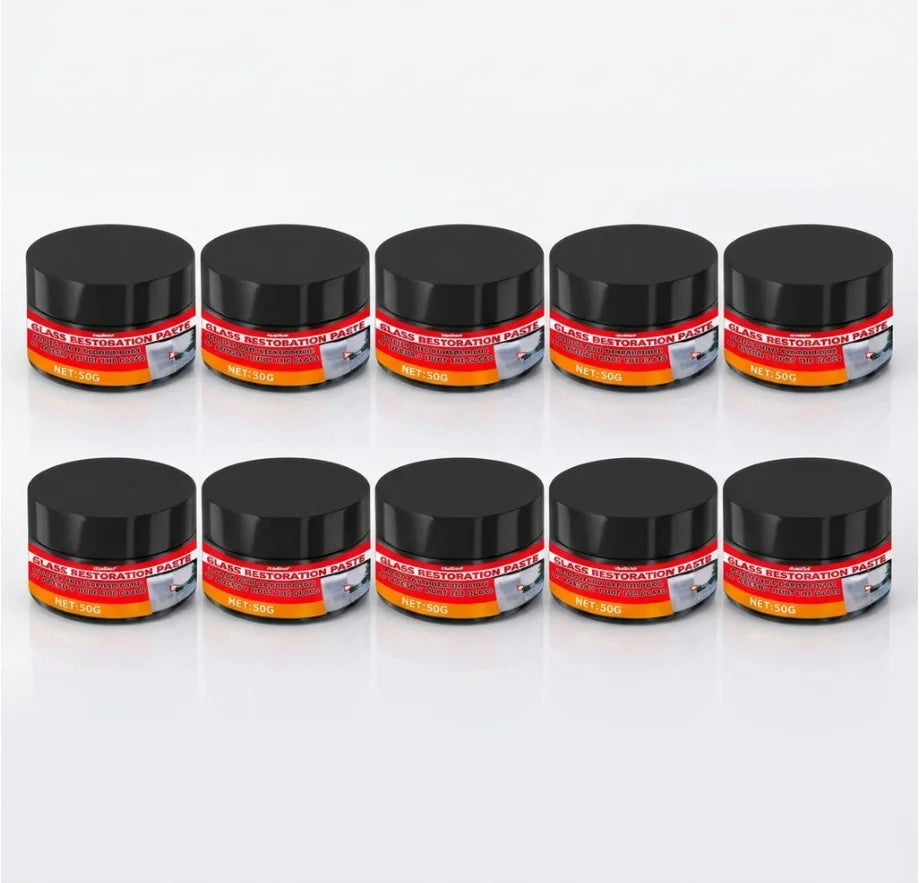 Glass Repair & Polish Paste – Car, Mirror & Window Surfaces Glass Polish Paste PLUSH 10pcs