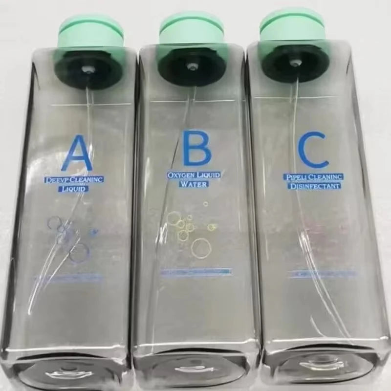 3-Pack Dermabrasion Replacement Bottles – Hydro Beauty Machine Skincare Machine Bottles PLUSH