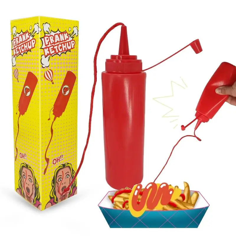 Fake Ketchup Bottle Prank Toy – Funny Gag Gift for All Ages Novelty Prank Toy PLUSH
