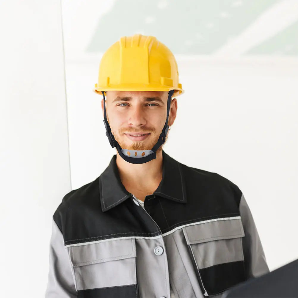4-Pack Universal Hard Hat Chin Straps – Anti-Slip Adjustable Hard Hat Accessory PLUSH