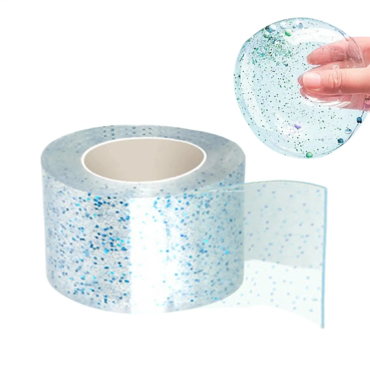 Glitter Nano Bubble Tape – Blowable DIY Craft Tape for Kids DIY Craft Tape PLUSH