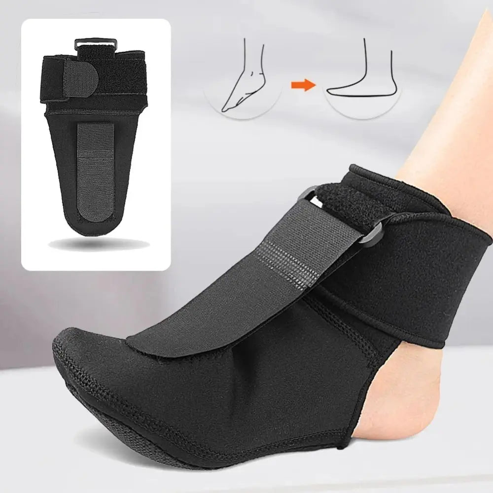 Adjustable Drop Foot Orthosis Brace | Compression Splint Sock Foot Drop Brace PLUSH