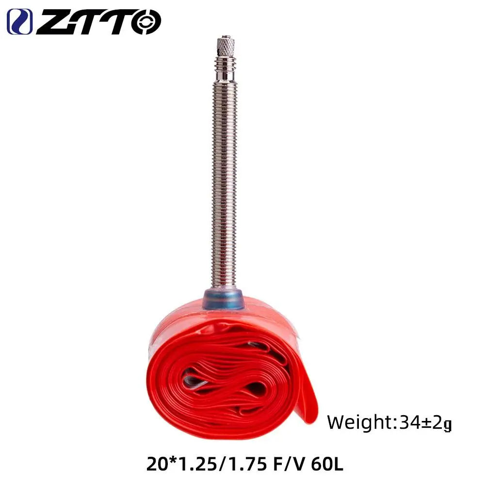 ZTTO TPU Bike Inner Tube French Valve 48/60/80mm Ultralight Bicycle Inner Tube PLUSH NO.4