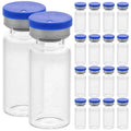 20pcs 10ml Clear Glass Vials with Caps – Sample Bottle Set Glass Sample Vials PLUSH Default Title