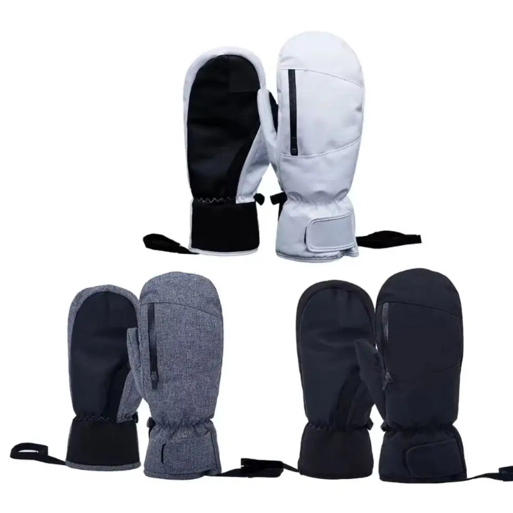 Waterproof Ski Gloves Touchscreen Thermal Winter Mittens Ski Mittens Gloves PLUSH
