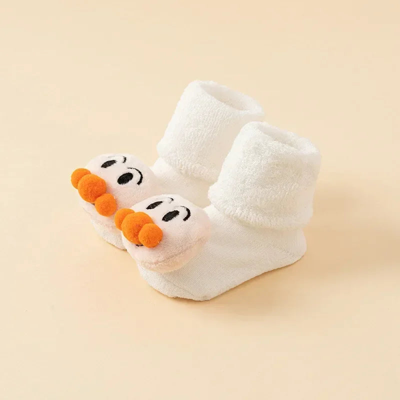Baby Anti-Slip Gripper Floor Socks – Warm Cotton Infant Set Baby Gripper Socks PLUSH