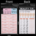4-Sheet Reusable Eyebrow Stencils – DIY Brow Shaping Kit Eyebrow Stencil Kit PLUSH No.1 With Card