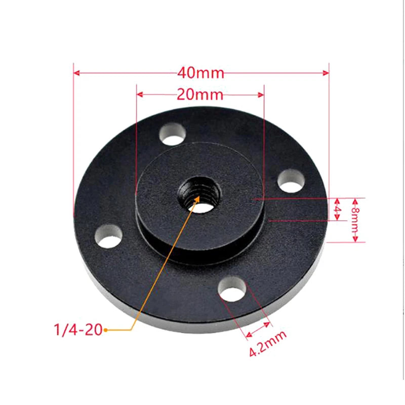 1/4" Thread Screw Nut Adapter – Tripod Mount for DSLR Cameras Tripod Mount Adapter PLUSH