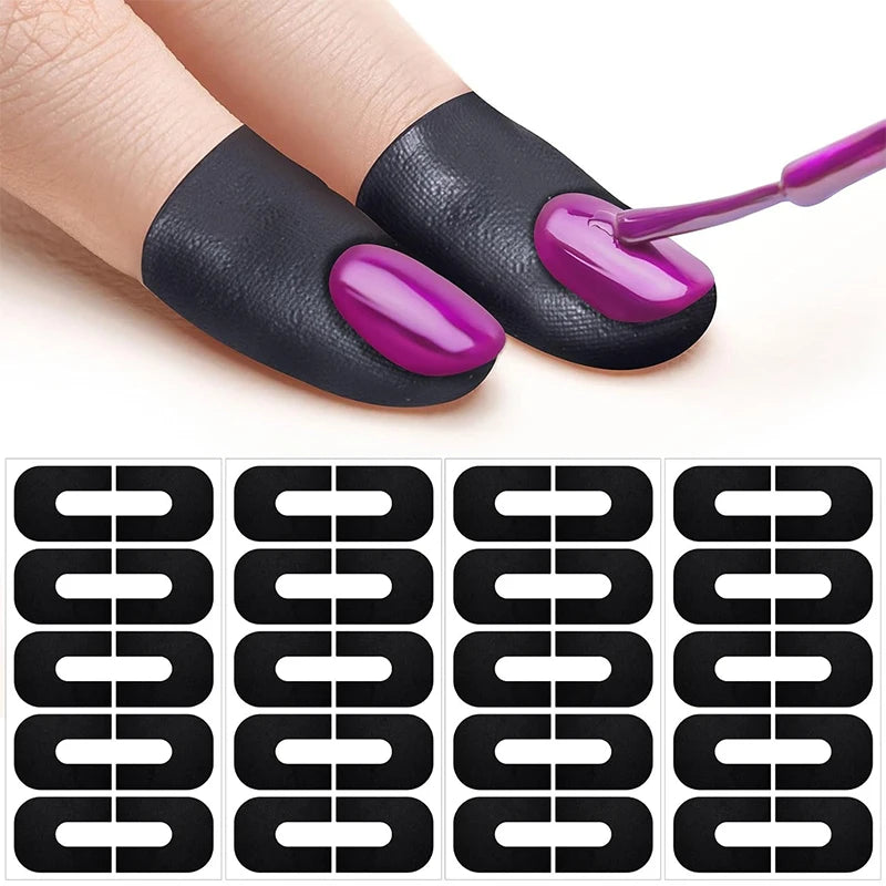 U-Shape Nail Polish Overflow Stickers – Skin Guard 10-50pcs Nail Art Accessory PLUSH