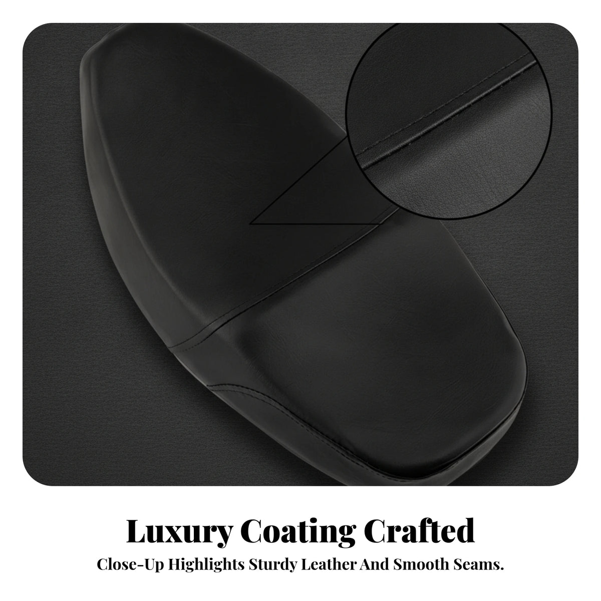 Motorcycle Double Seat Cushion – Padded Water-Resistant Slim Saddle Motorcycle Seat Cushion PLUSH