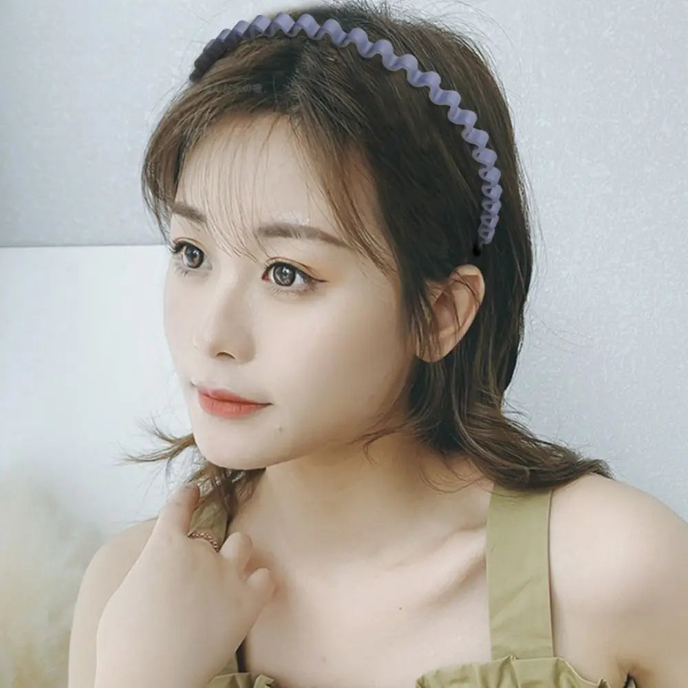 Korean Matte Teeth Wave Headband – Non-Slip Hair Hoop Hair Headband PLUSH