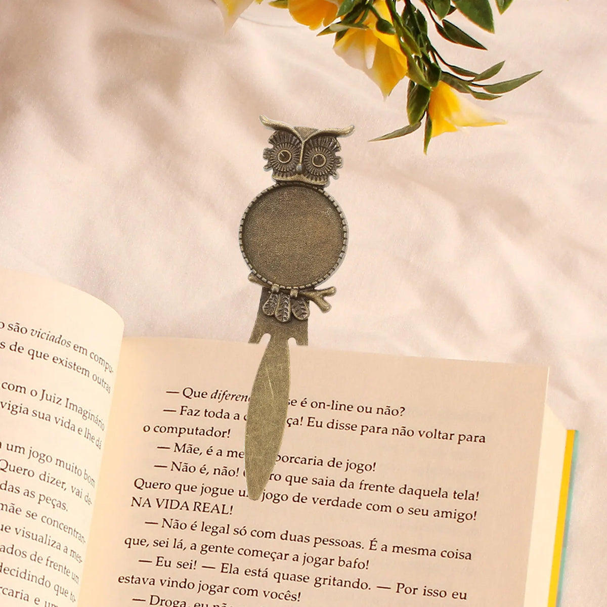 20pcs Copper Owl Bookmarks – Vintage Halloween Christmas Gift Decorative Bookmarks PLUSH