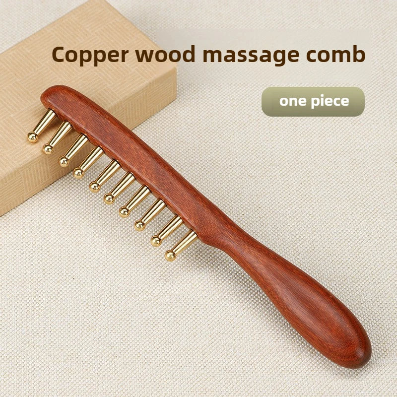 Wood Meridian Comb & Massage Board – Hair Detangling & Scalp Scalp Massage Comb PLUSH