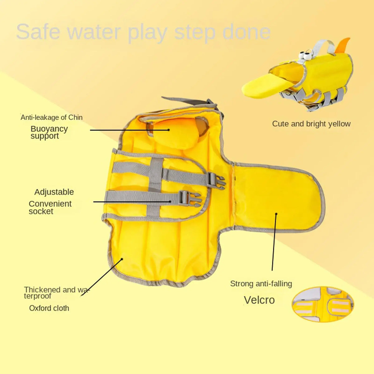 Dog Life Jacket Swim Vest – Buoyant, Breathable, Adjustable Dog Life Jacket PLUSH