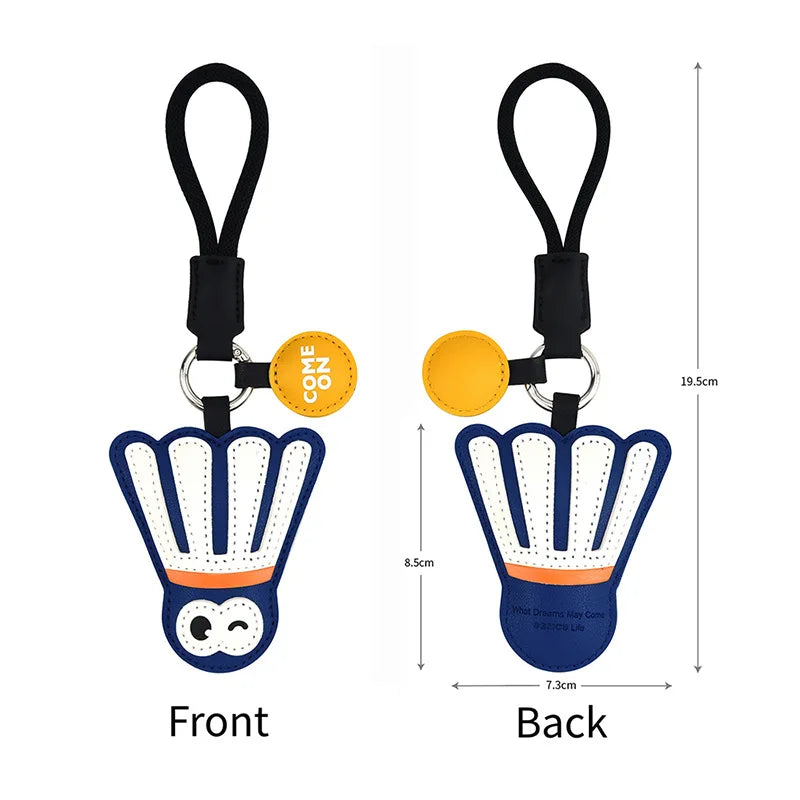 Sports Leather Keychain – Table Tennis, Badminton & Boxing Sports Keychain PLUSH Badminton