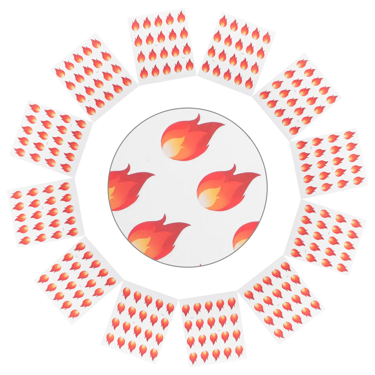 500pcs Flame Stickers Waterproof Mini Decals – Bottles & Laptops Decorative Stickers PLUSH Default Title