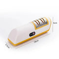 Electric Knife Sharpener – Automatic Non-Slip Kitchen Tool Electric Knife Sharpener PLUSH YELLOW L