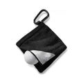 Golf Cleaning Kit – Cotton Towel with Hook Clip | Golf Accessories Golf Cleaning Towel PLUSH black