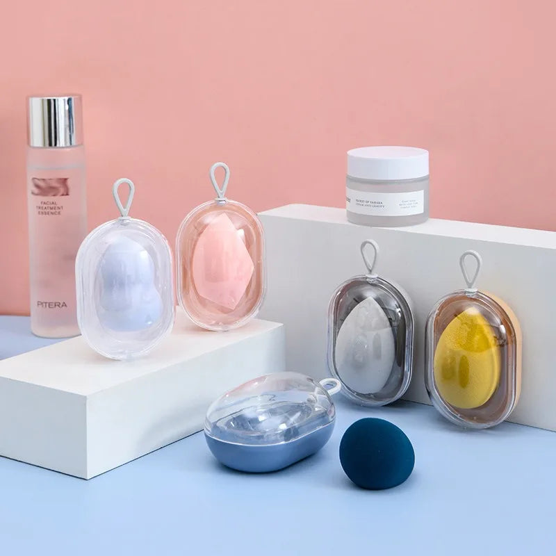 Space Capsule Makeup Sponge Egg with Storage Box – Wet & Dry Makeup Sponge PLUSH