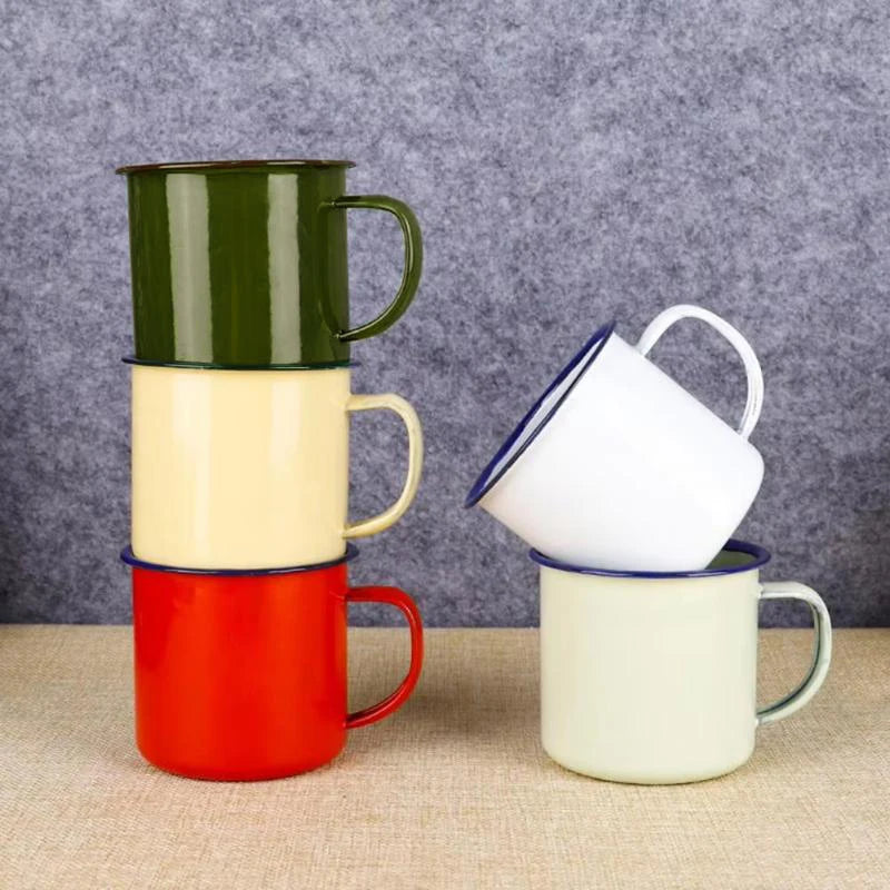 Enamel Coffee Mug Shatterproof Custom Logo – 5 Colors Enamel Coffee Mug PLUSH