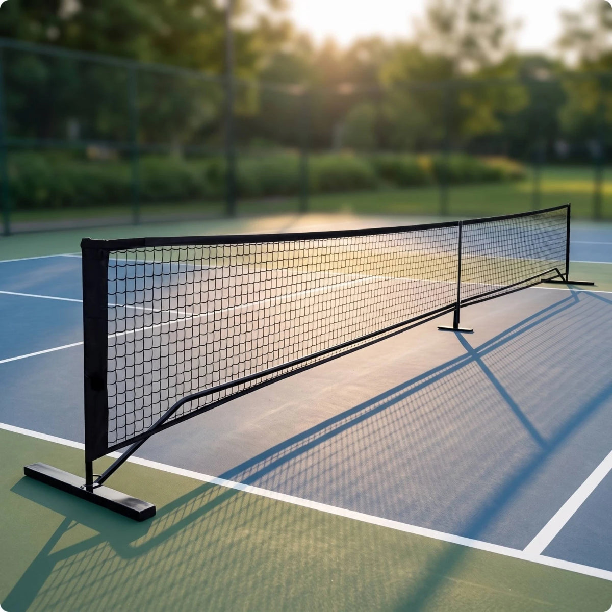 Portable Pickleball Net with Wheels – Heavy-Duty Outdoor Pickleball Net System PLUSH
