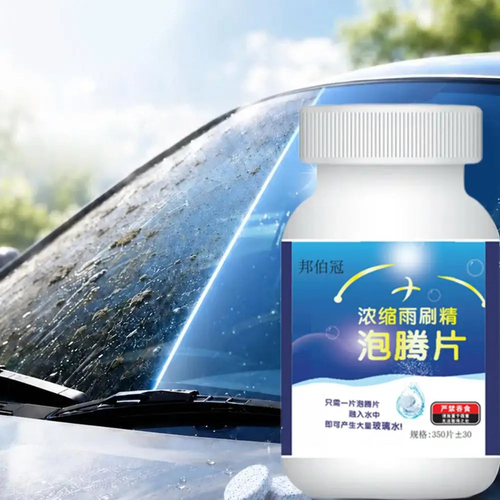 300pc Glass Cleaning Effervescent Tablets | Windshield Wiper Windshield Cleaning Tablets PLUSH