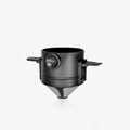 Foldable Titanium Coffee Dripper – Reusable Dual Mesh Filter Coffee Dripper PLUSH Black