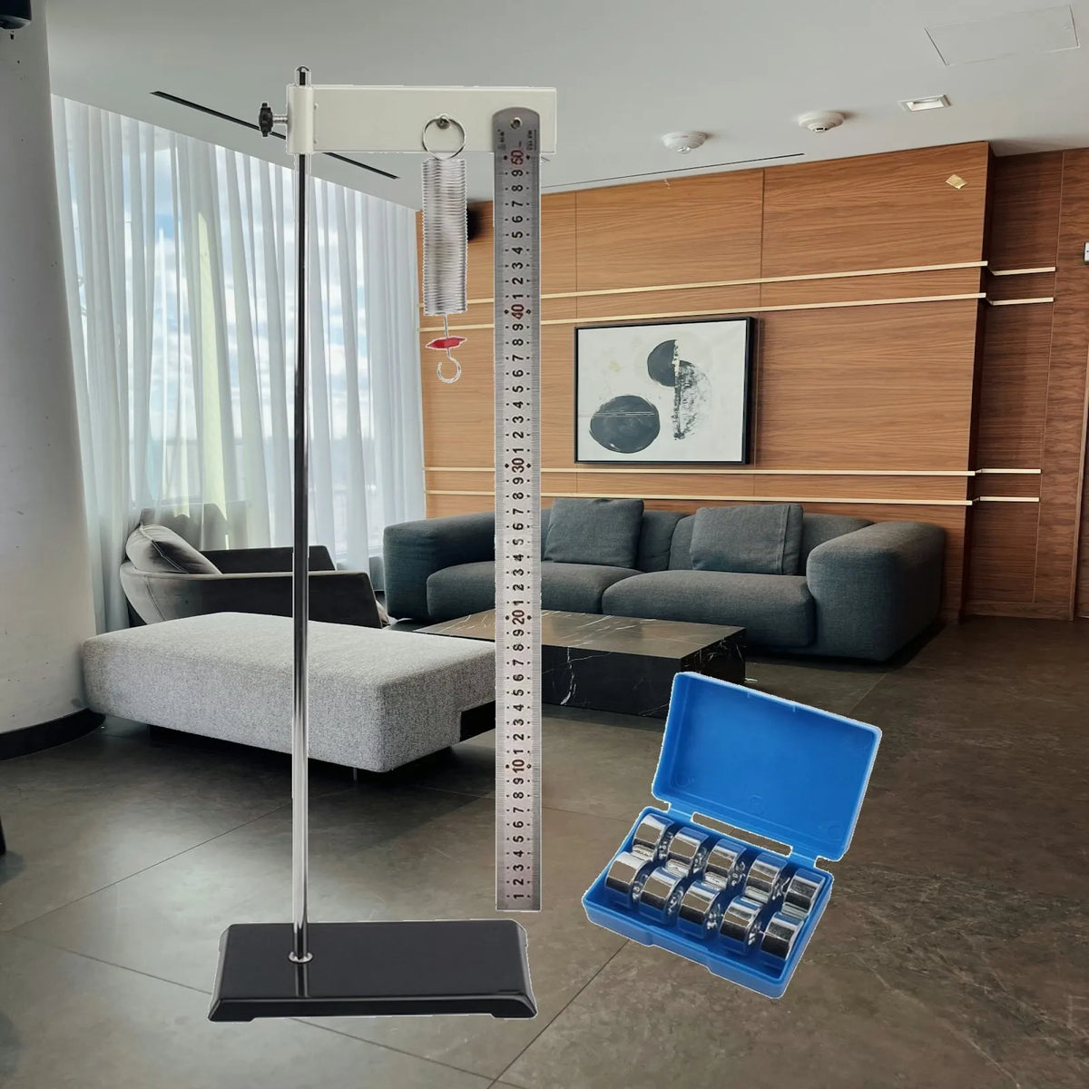 Hooke's Law Apparatus – Vertical Physics Experiment Kit Physics Experiment Kit PLUSH Default Title