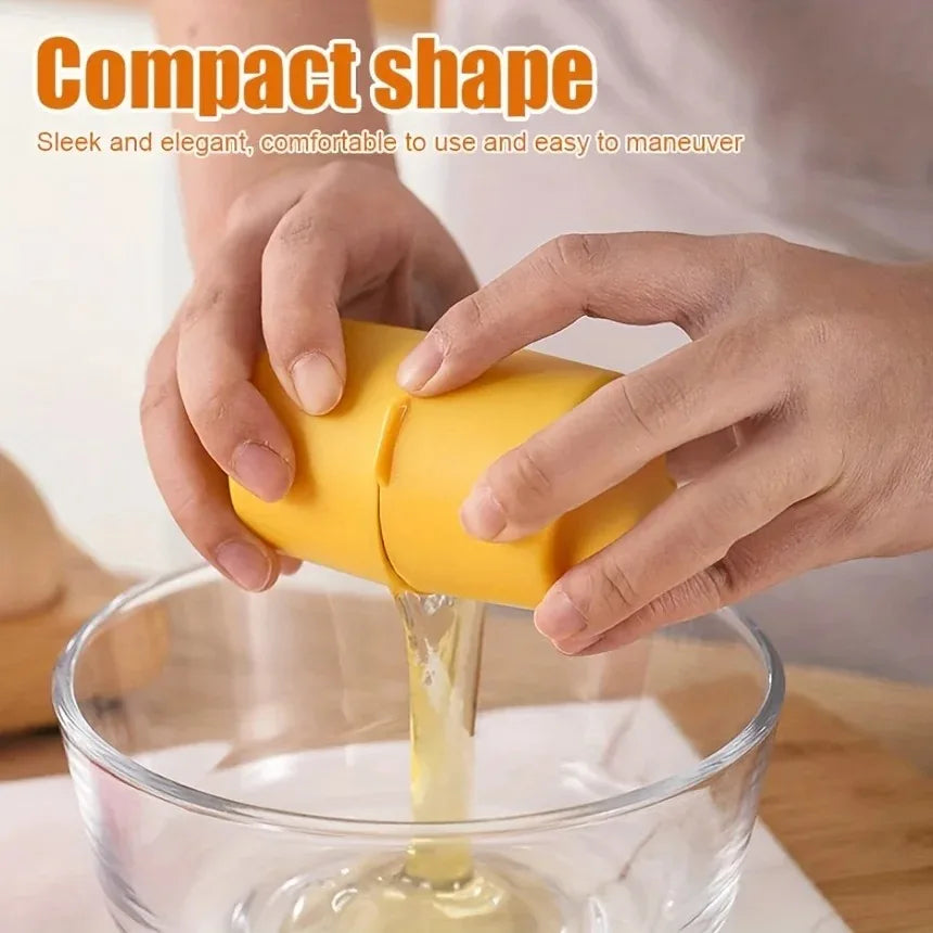 Portable Egg Cracker & Beater Tool – Quick Kitchen Egg Sheller Egg Kitchen Tool PLUSH