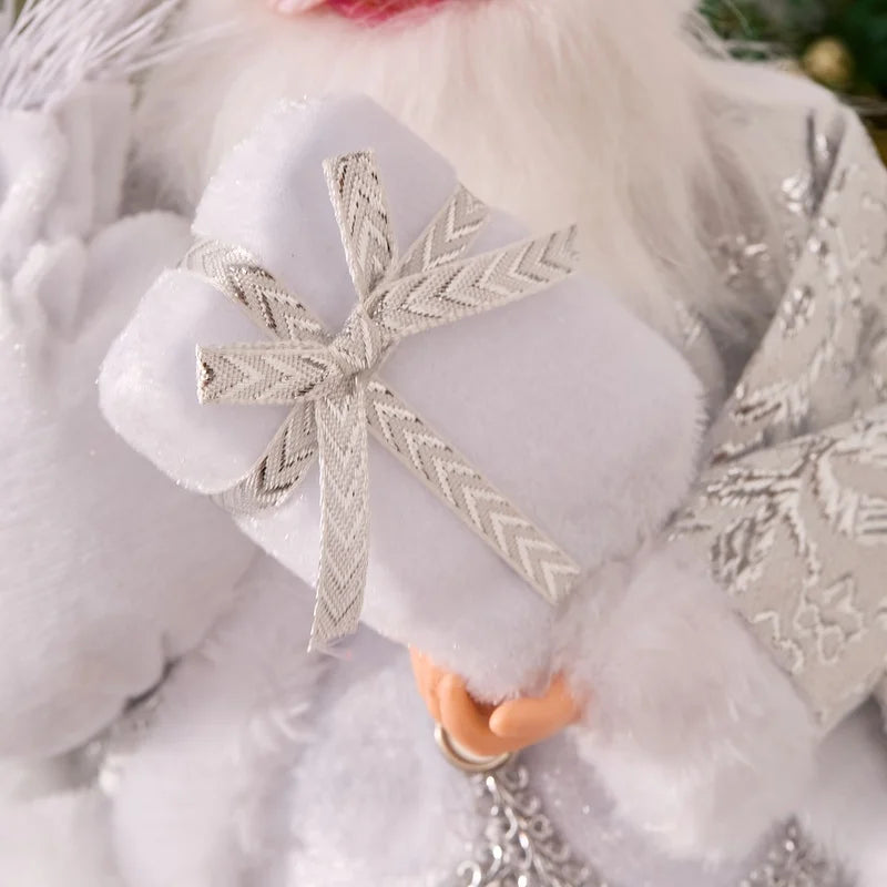 13-Inch Sitting Santa Claus Collectible Doll | Christmas Decor Holiday Collectible Doll PLUSH