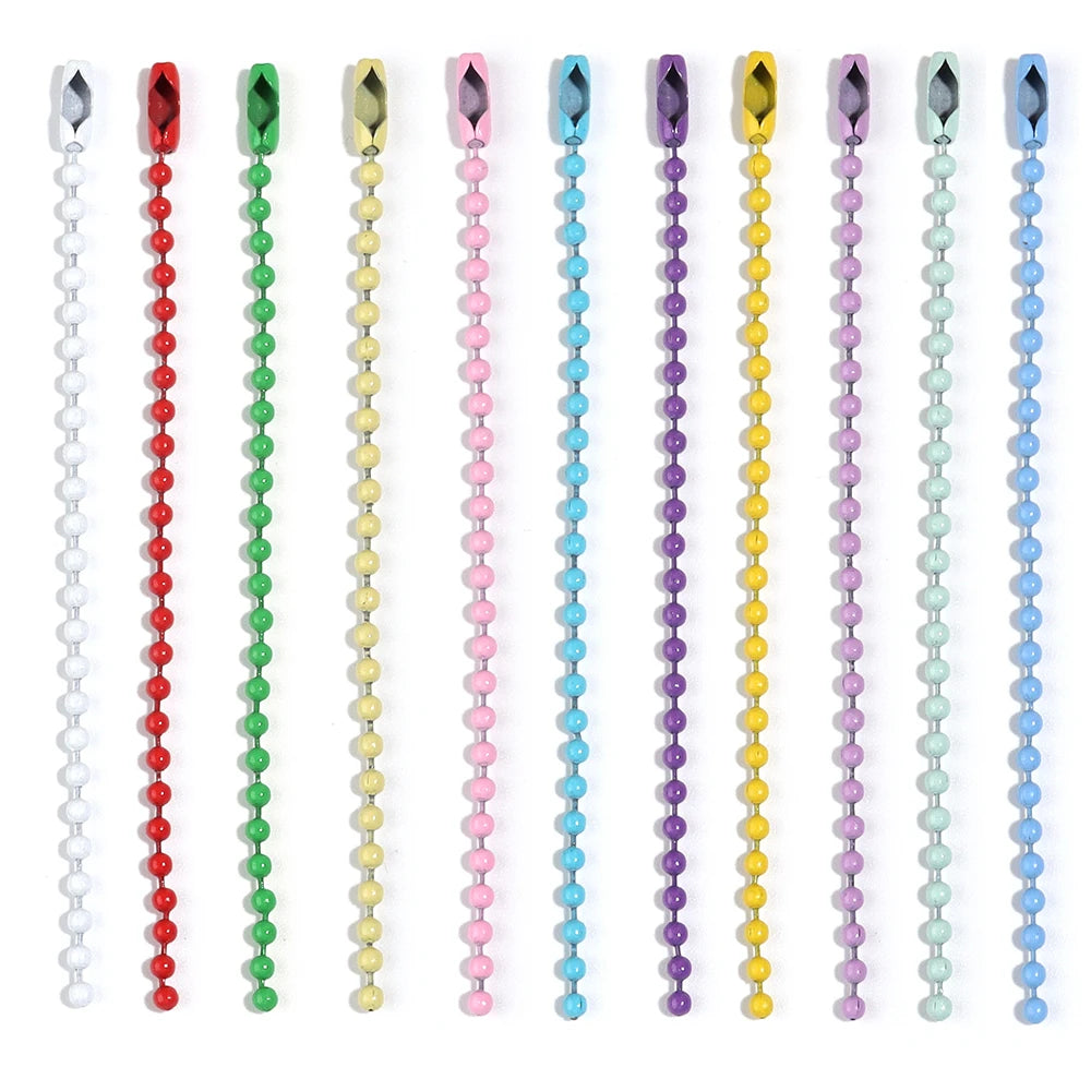 12cm Colorful Ball Bead Chains – DIY Keychain & Jewelry Making Jewelry Chain Findings PLUSH