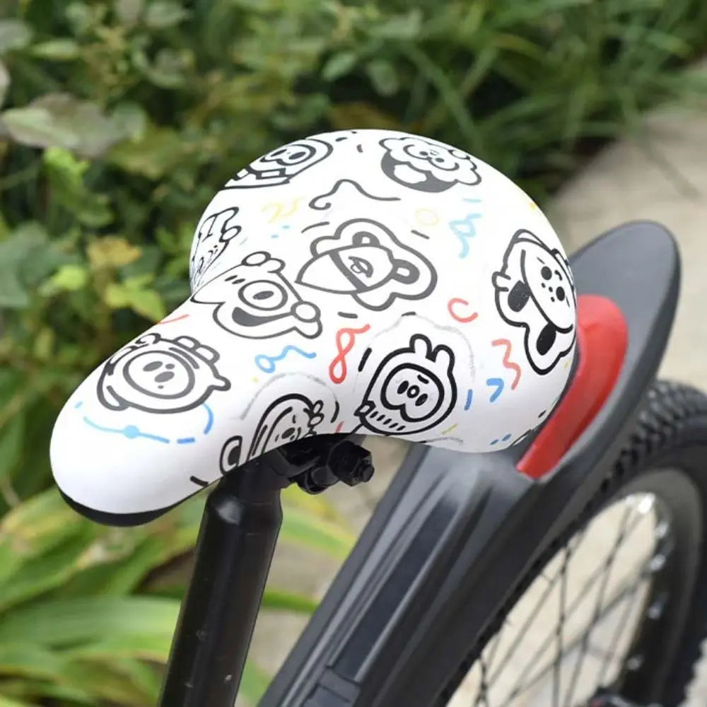 Kids Cartoon Bicycle Saddle – Soft PU Foam Bike Seat Kids Bike Saddle PLUSH