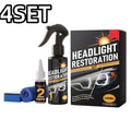 Auto Headlight Restoration Polish Kit – Remove Yellowing & Haze Headlight Restoration Kit PLUSH 4SET Boxed