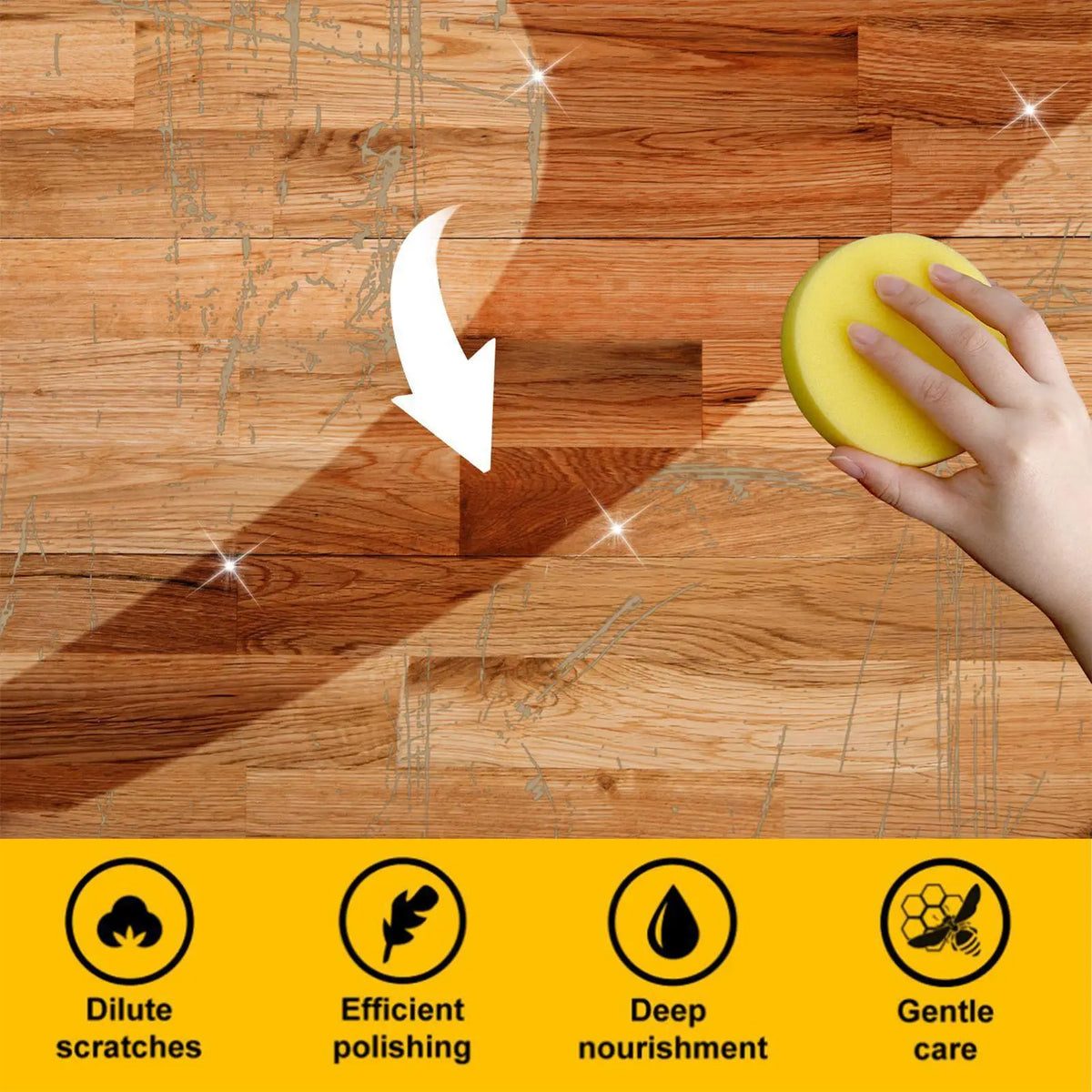 100ml Beeswax Wood Polish & Furniture Care Wax – Waterproof Furniture Polish Wax PLUSH