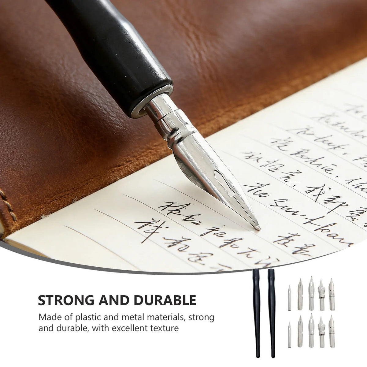 Cartoon Dip Pen Set – 2 Holders & 10 Nibs | Manga & Calligraphy Dip Pen Set PLUSH