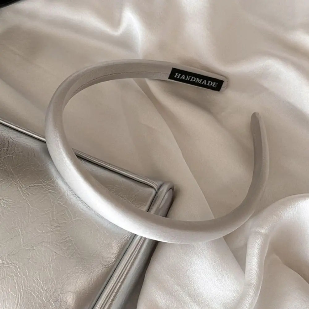 Silk Satin Headband Women – Korean Style Hair Hoop Satin Headband PLUSH