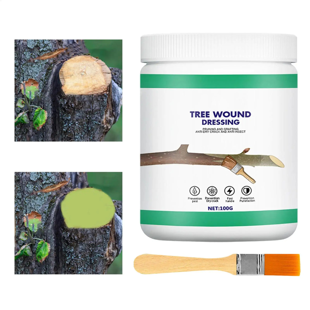 Tree Wound Sealer 100g – Protective Bark & Pruning Paste Tree Wound Sealer PLUSH