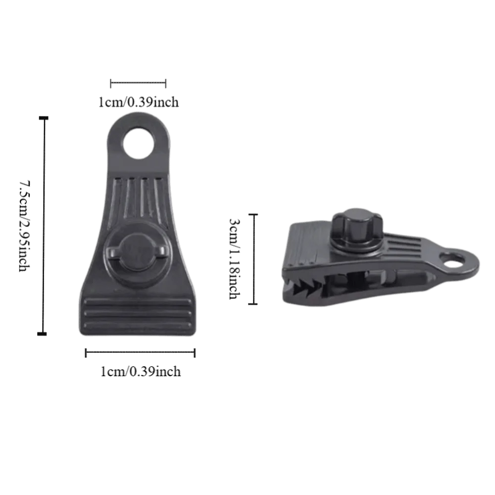 Heavy Duty Rubber Tarp Clips – Windproof Grip Clamps Tarp Grip Clips PLUSH