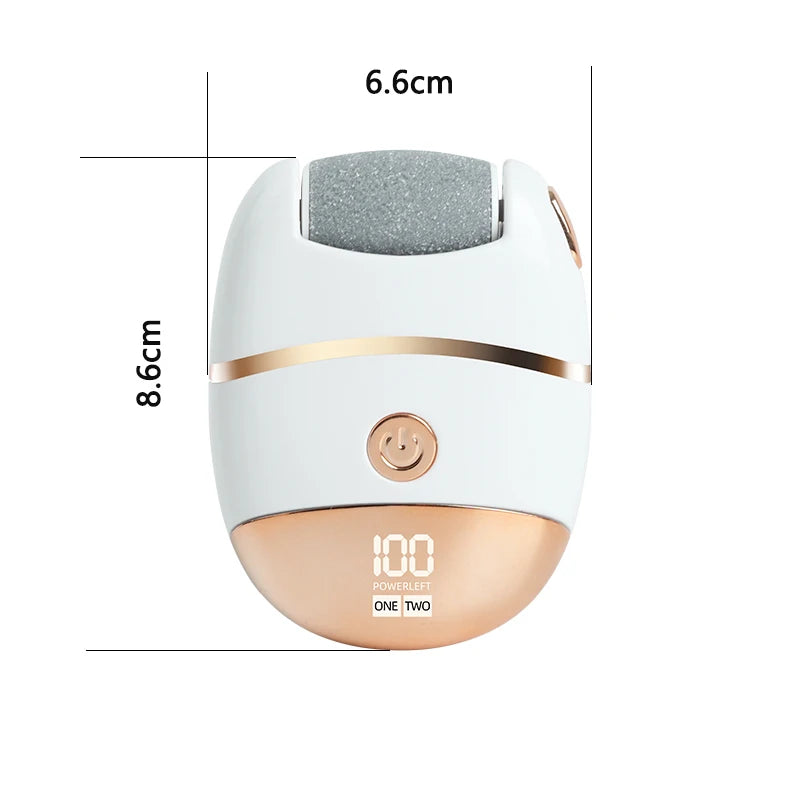 Rechargeable Electric Foot Polisher – USB-C Digital Display Electric Foot File PLUSH