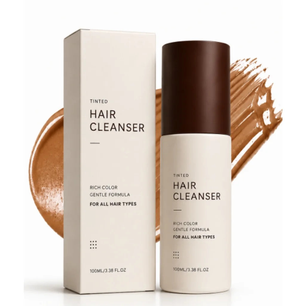 3-in-1 Semi-Permanent Hair Color Shampoo | Botanical Dye Hair Color Shampoo PLUSH DARK BROWN