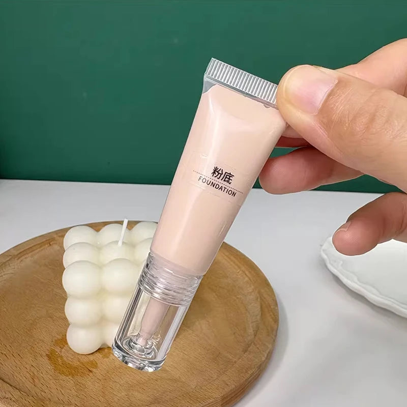 2PCS Refillable Cosmetic Soft Tubes 10/15ml Dropper Bottles Cosmetic Travel Tubes PLUSH