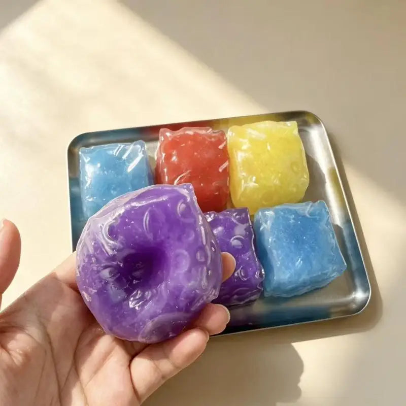 Coconut Oil Stress Balls – Soft Squeezable TPR Fidget Toy