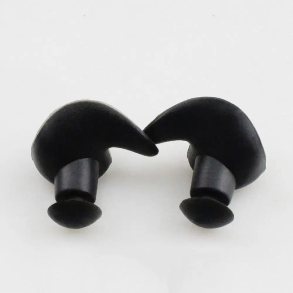 Silicone Waterproof Swim Earplugs for Sleep & Water Sports Swim Earplugs PLUSH black-without case