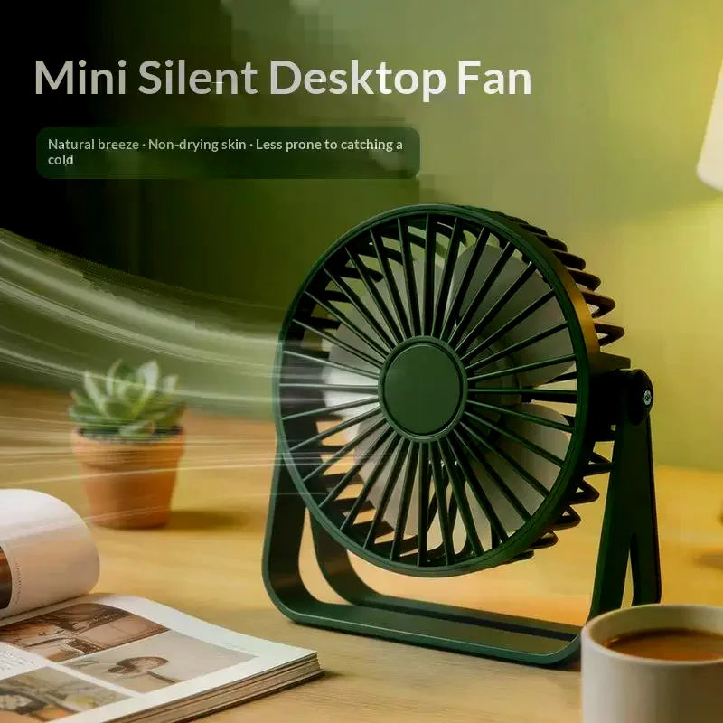 Portable Mini USB Desktop Fan – Quiet Cooling for Home & Office USB Desktop Fan PLUSH
