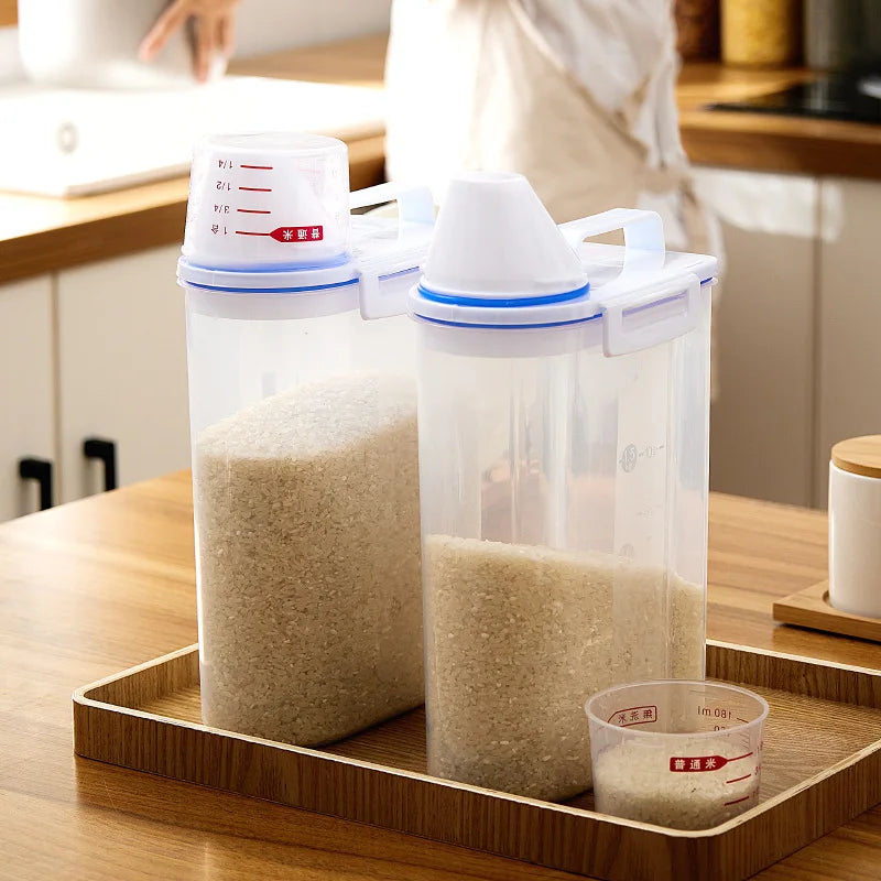 Moisture-Proof Sealed Rice & Grain Storage Jar | Pet Food Bucket Food Storage Container PLUSH