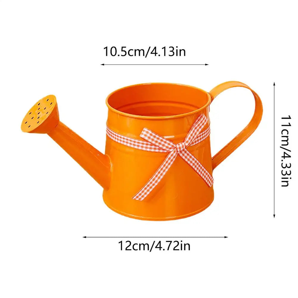 Mini Metal Watering Can – Decorative Indoor Plant Sprinkler Garden Watering Can PLUSH Orange