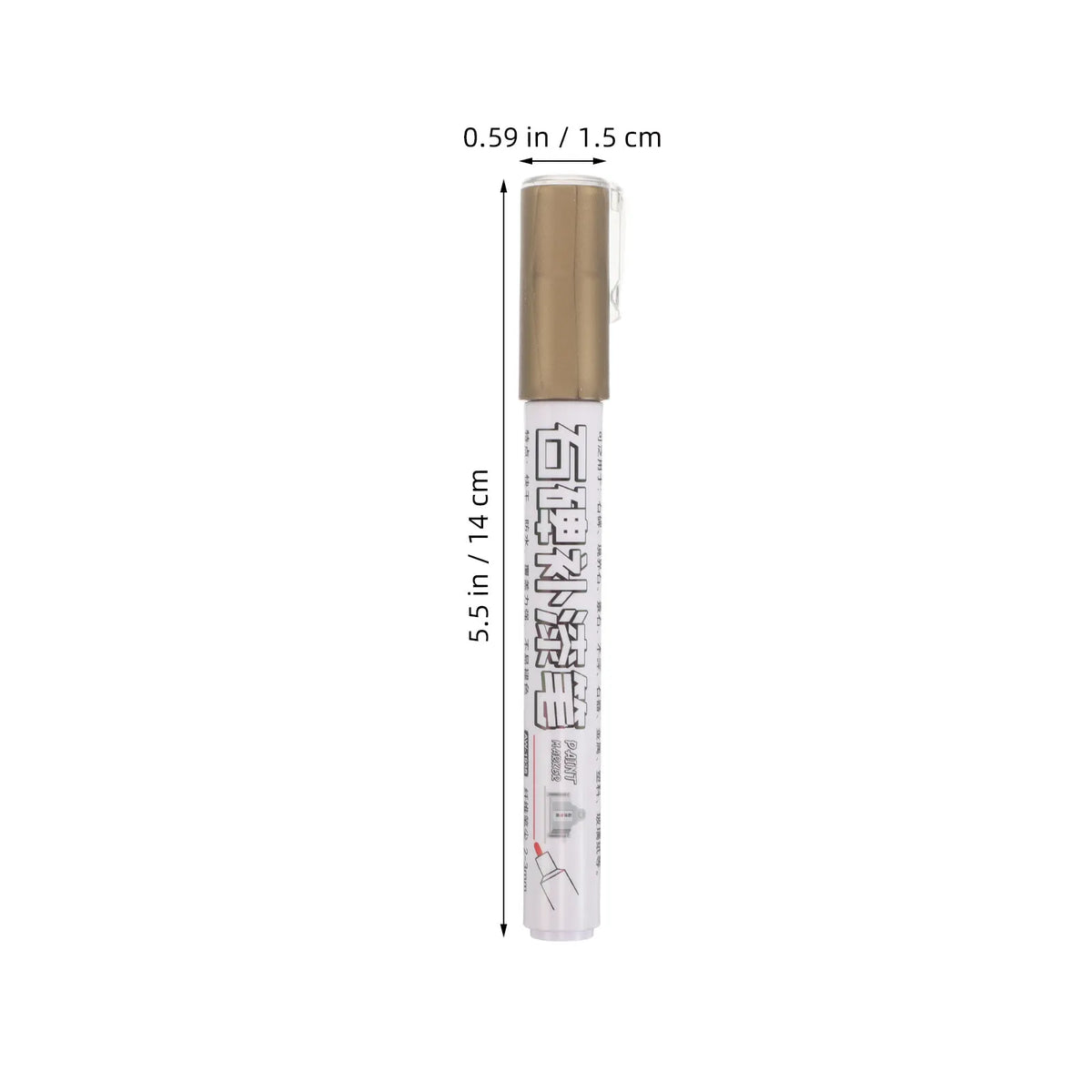 4Pcs Gold Oil-Based Paint Markers – Waterproof Monument & Stone Pens Paint Marker Pens PLUSH